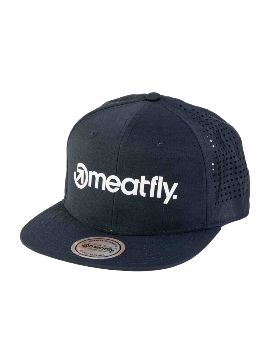 Kšiltovka meatfly keery perfor snapback petrolejová/bílá one size