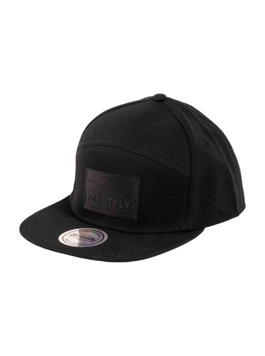 Kšiltovka meatfly yuto 6 panel snapback černá one size