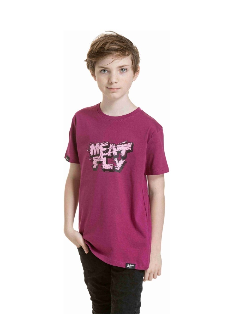 Dětské tričko meatfly rock růžová 134