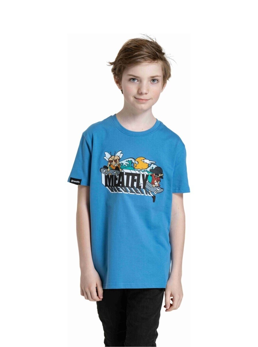 Dětské tričko meatfly skejters modrá 134