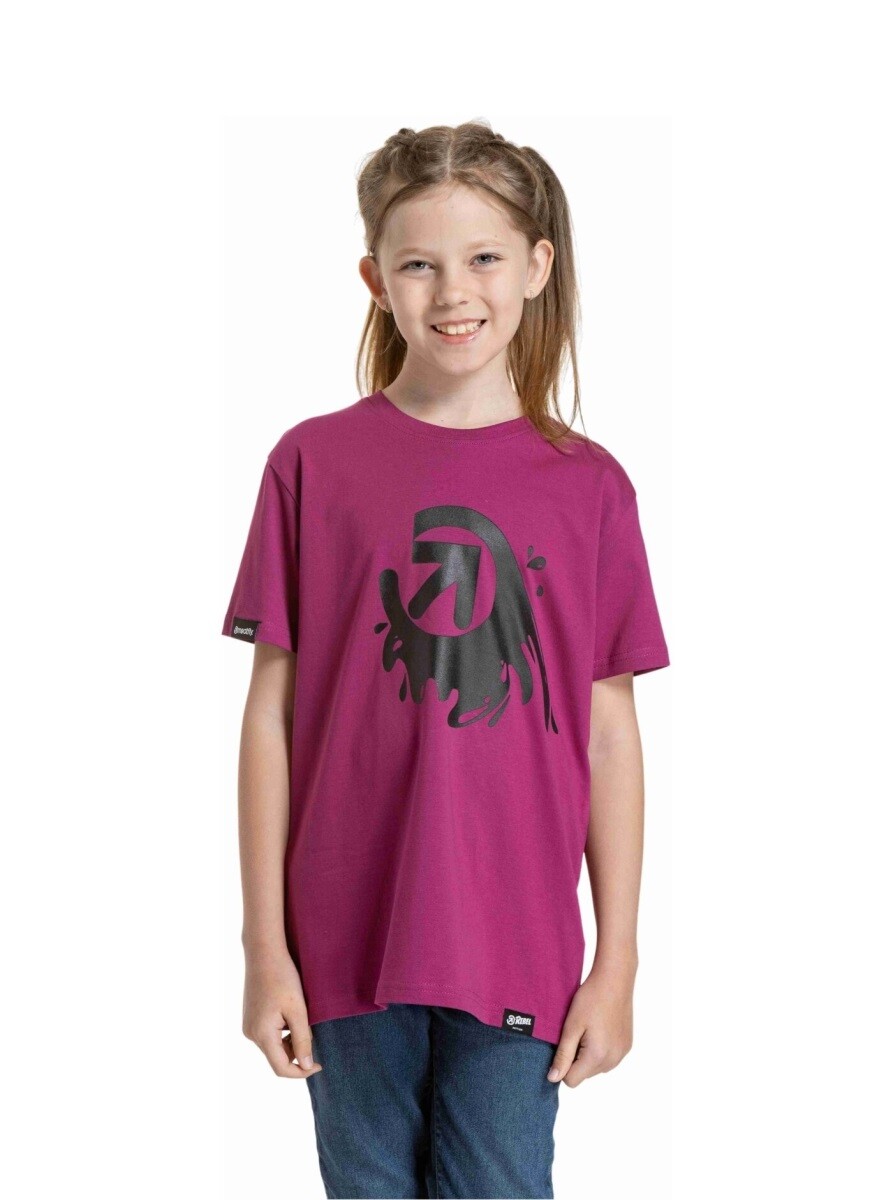 Dětské tričko meatfly splash tmavě růžová 146