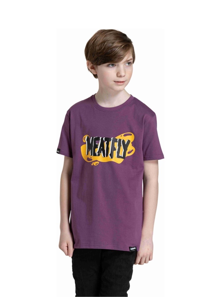 Dětské tričko meatfly fleck fialová 134