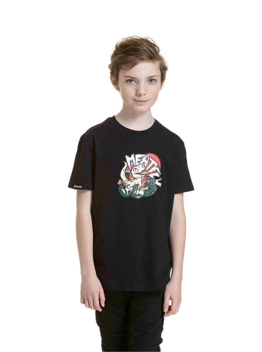 Dětské tričko meatfly dino černá 134