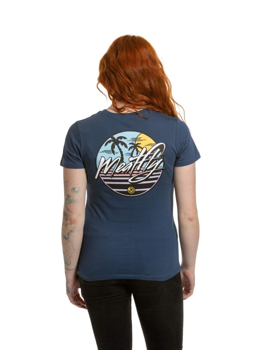 Dámské tričko meatfly shori modrá xs