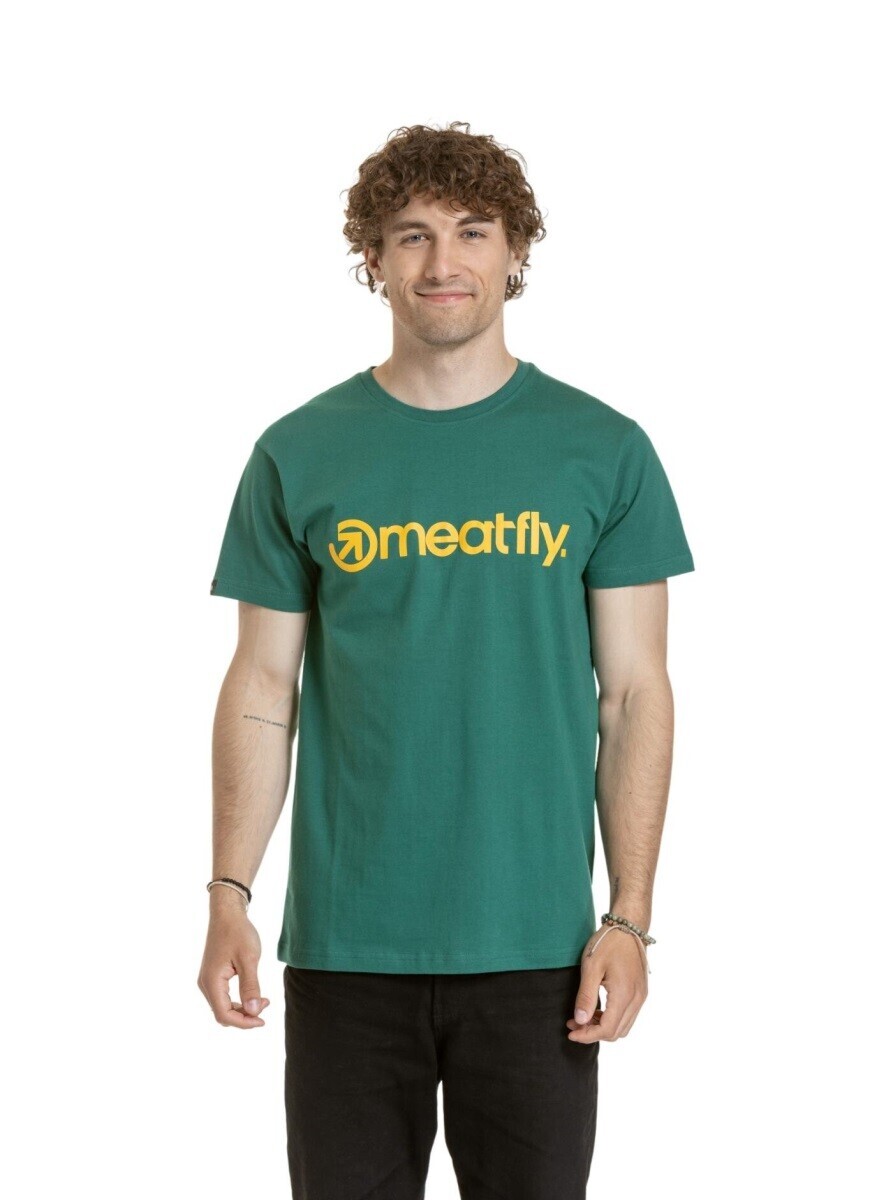 Pánské tričko meatfly mf logo zelená s