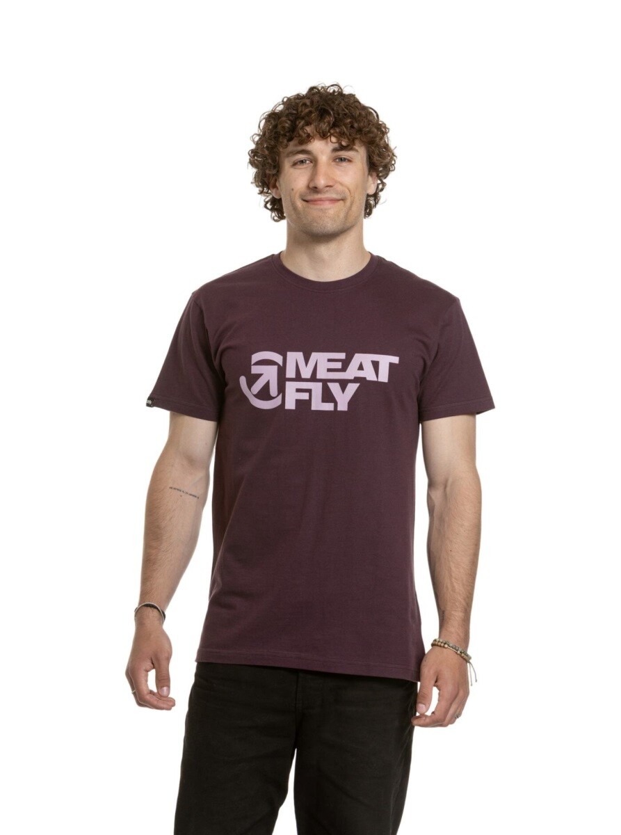 Pánské tričko meatfly revital fialová s