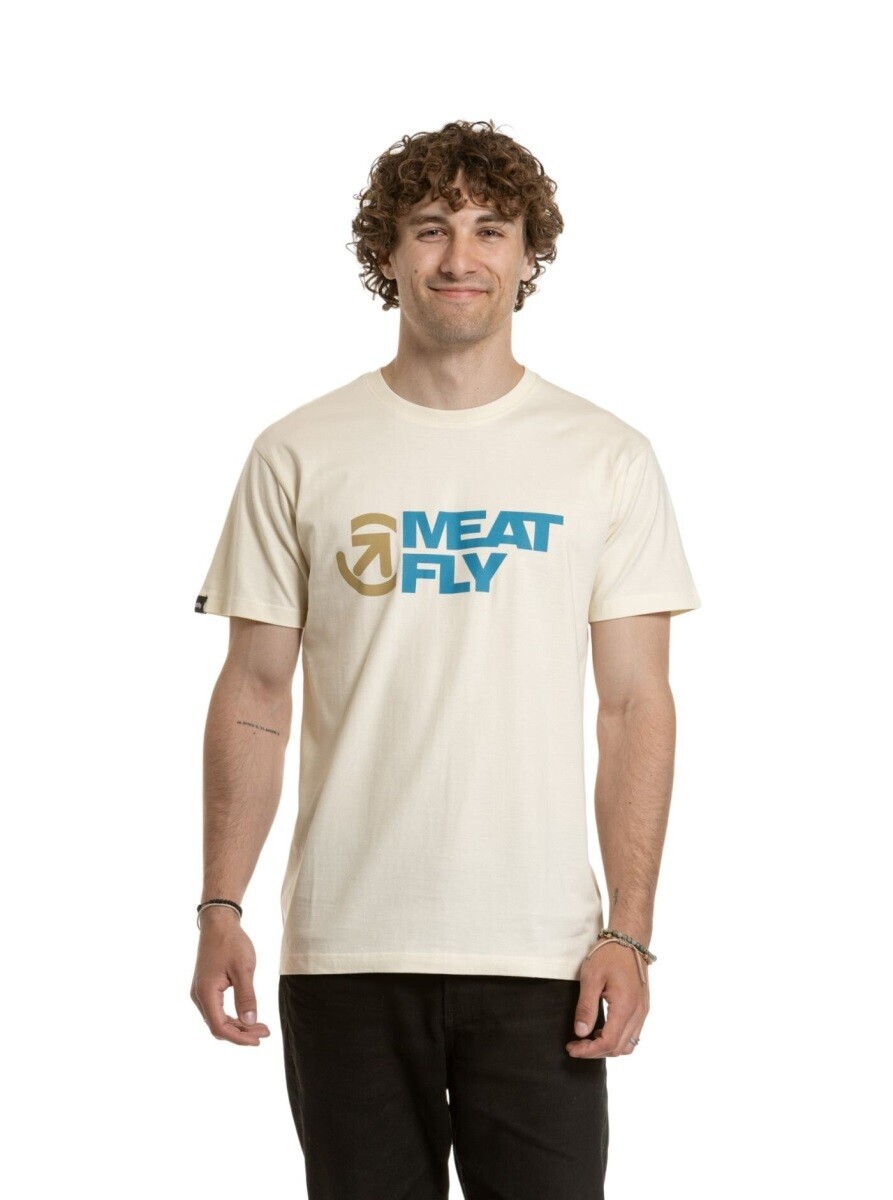 Pánské tričko meatfly revital bílá s