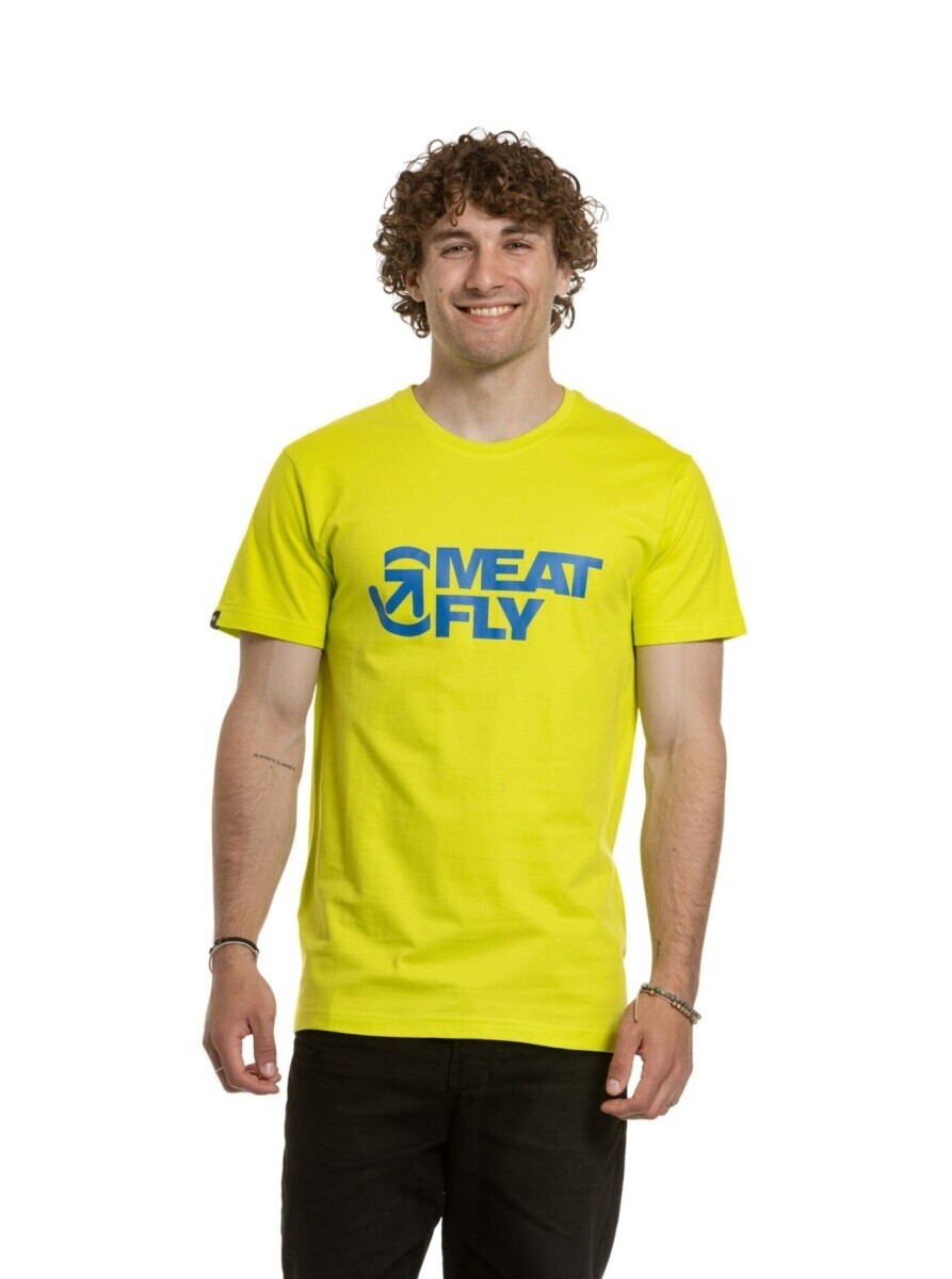 Pánské tričko meatfly revital svítivě žlutá s