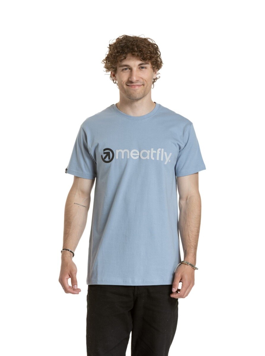Pánské tričko meatfly joe šedá s