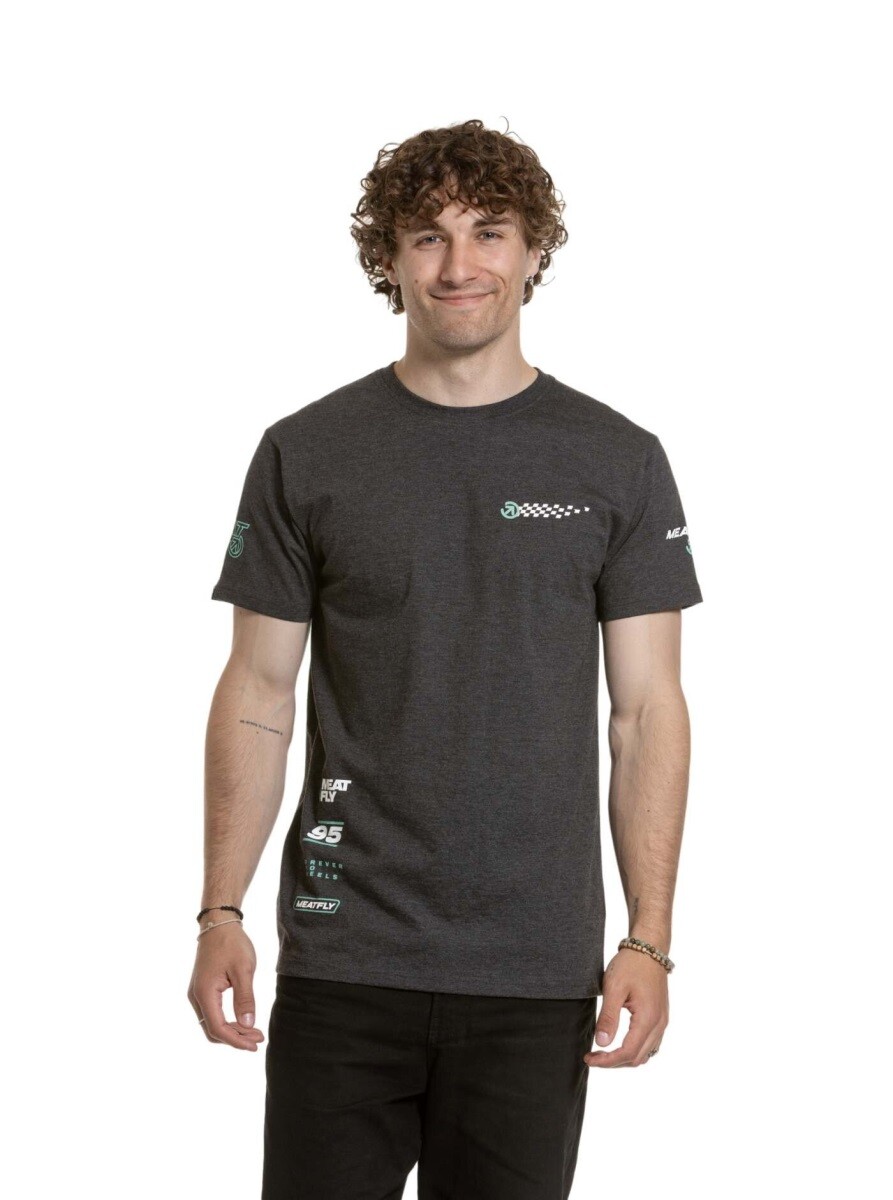 Pánské tričko meatfly furious šedá s