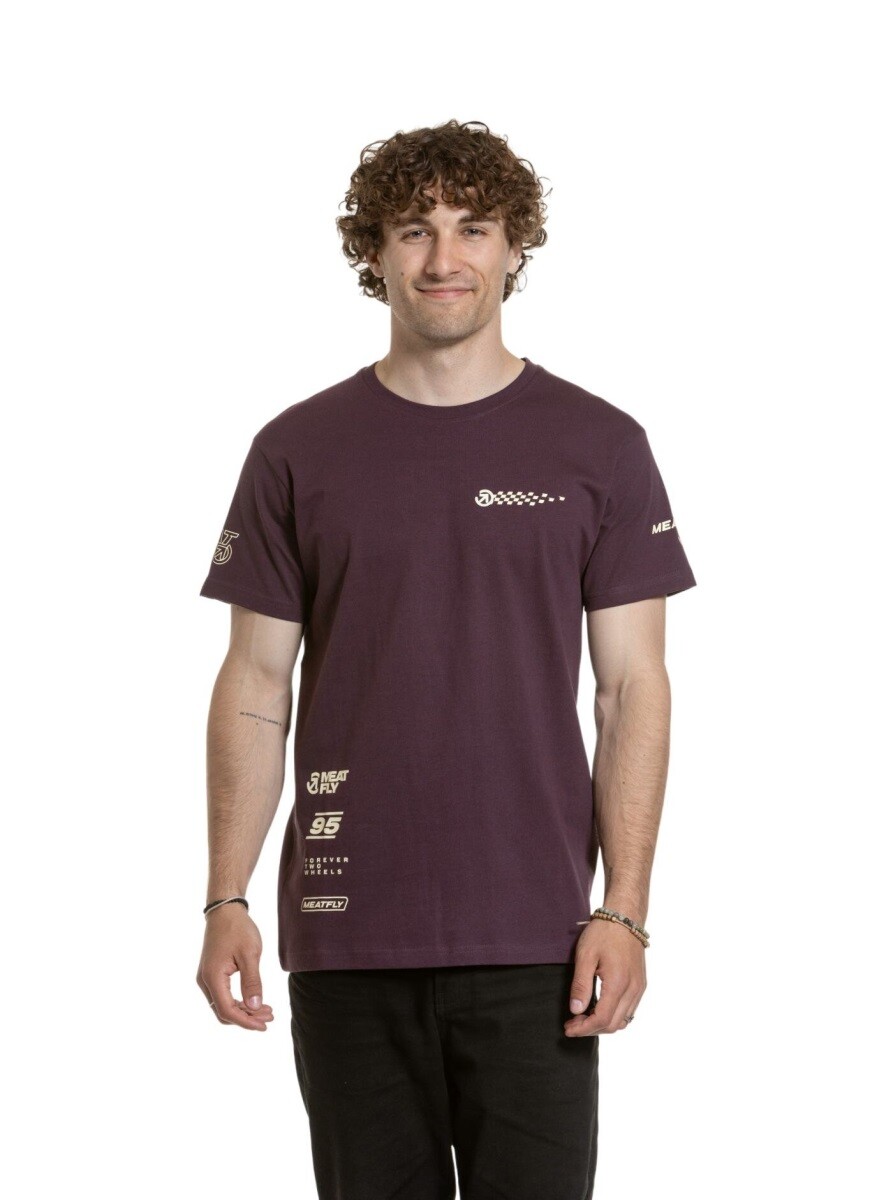Pánské tričko meatfly furious fialová s
