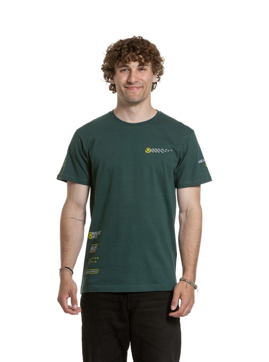 Pánské tričko meatfly furious zelená s