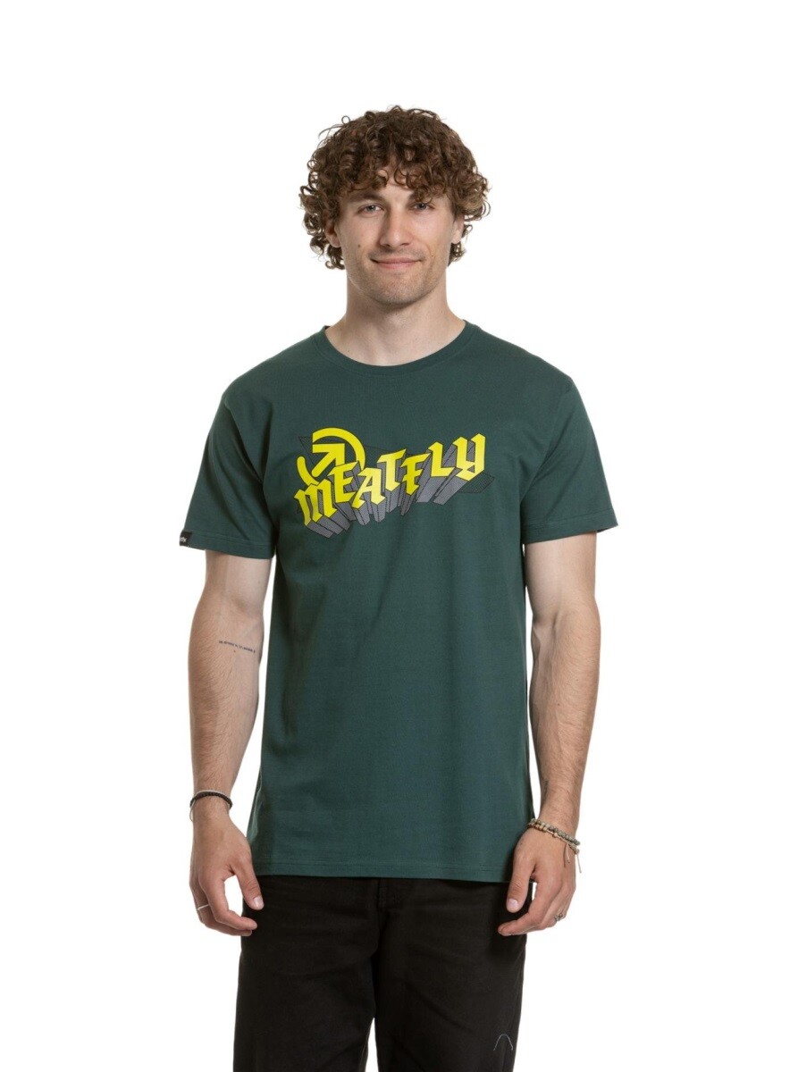 Pánské tričko meatfly matal zelená s