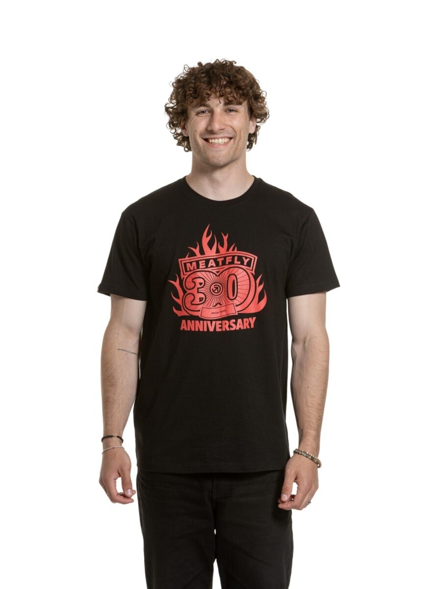 Pánské tričko meatfly flame černá s