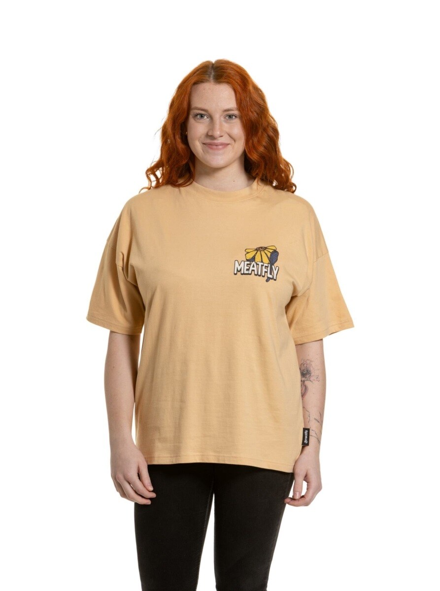 Dámské tričko meatfly vexey béžová xs