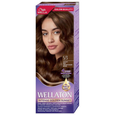 Wella Wellaton Světle zlatohnědá krémová permanentní barva na vlasy 5/3
