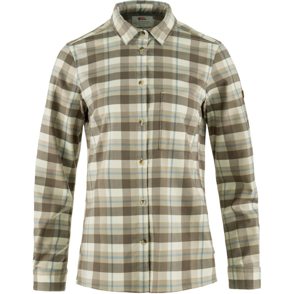 FJÄLLRÄVEN Singi Fjall Shirt W, Chalk White/Fossil velikost: S