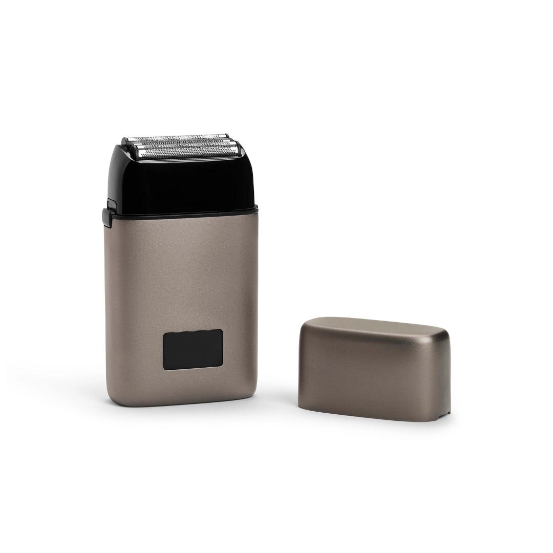 Caliber MOAB Metal Triple Foil Shaver - profesionální tříplanžetový holicí strojek + stlačený vzduch, 400ml