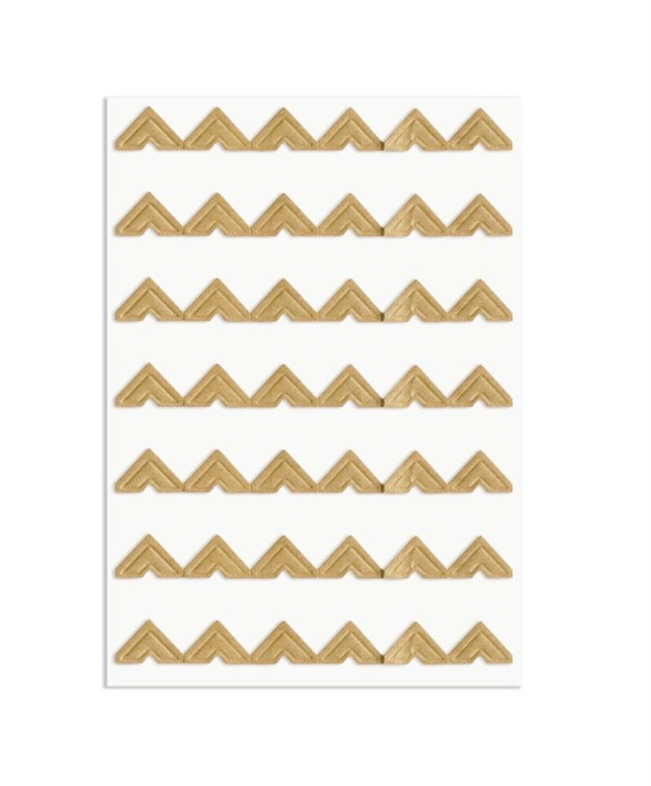 Galeria Papieru Samolepicí rohy do alb - kraft, hnědá, 2x 42 ks