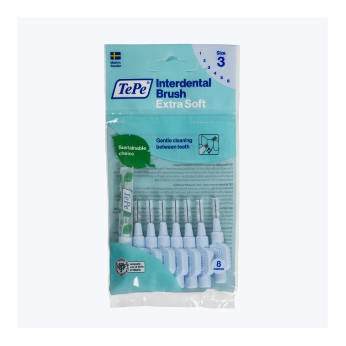 TePe Extra soft mezizubní kartáčky 0,6 mm, světle modré 8 ks