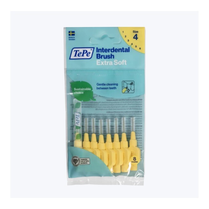 TePe Extra soft mezizubní kartáčky 0,7 mm, světle žluté 8 ks