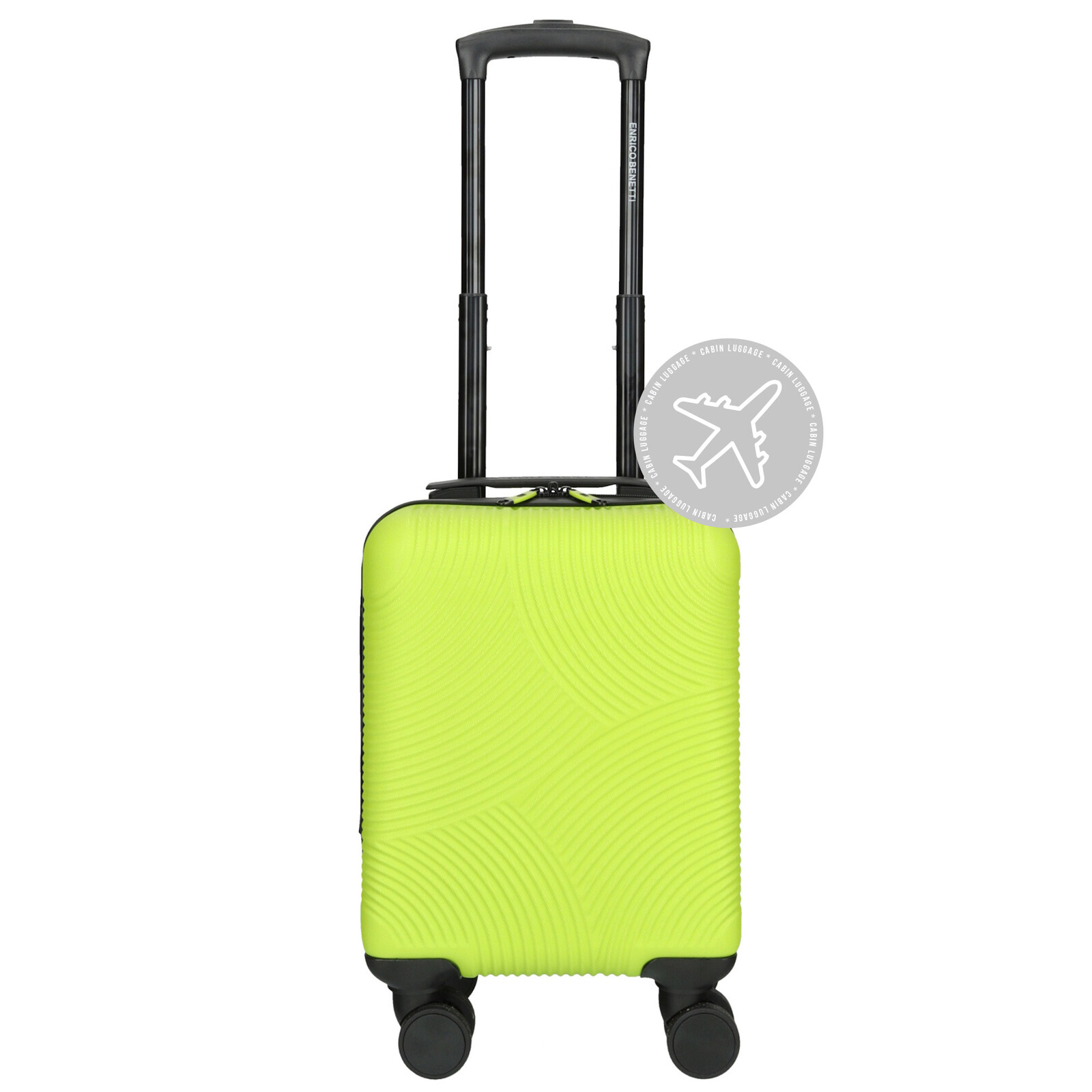 Kabinový kufr podsedadlový ABS 25L Enrico Benetti - citronově zelená