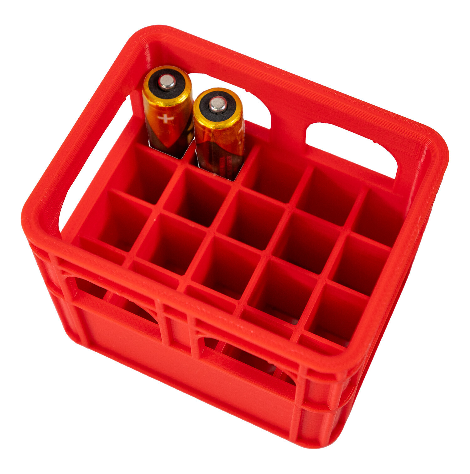 PIX Originální organizér na tužkové baterie AAA - přepravka - červená (na vybité baterie)