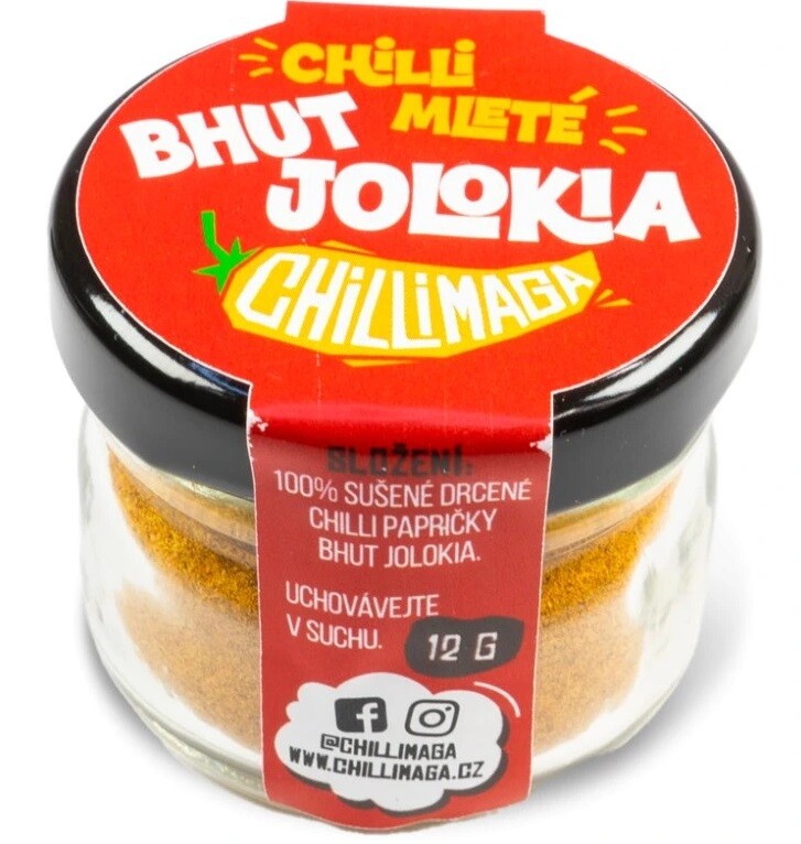 ChilliMaga Chilli mleté Bhut Jolokia 12 g