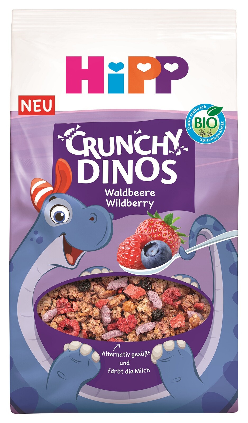 HIPP BIO křupavé DINO müsli Ovoce od 3 let 300 g
