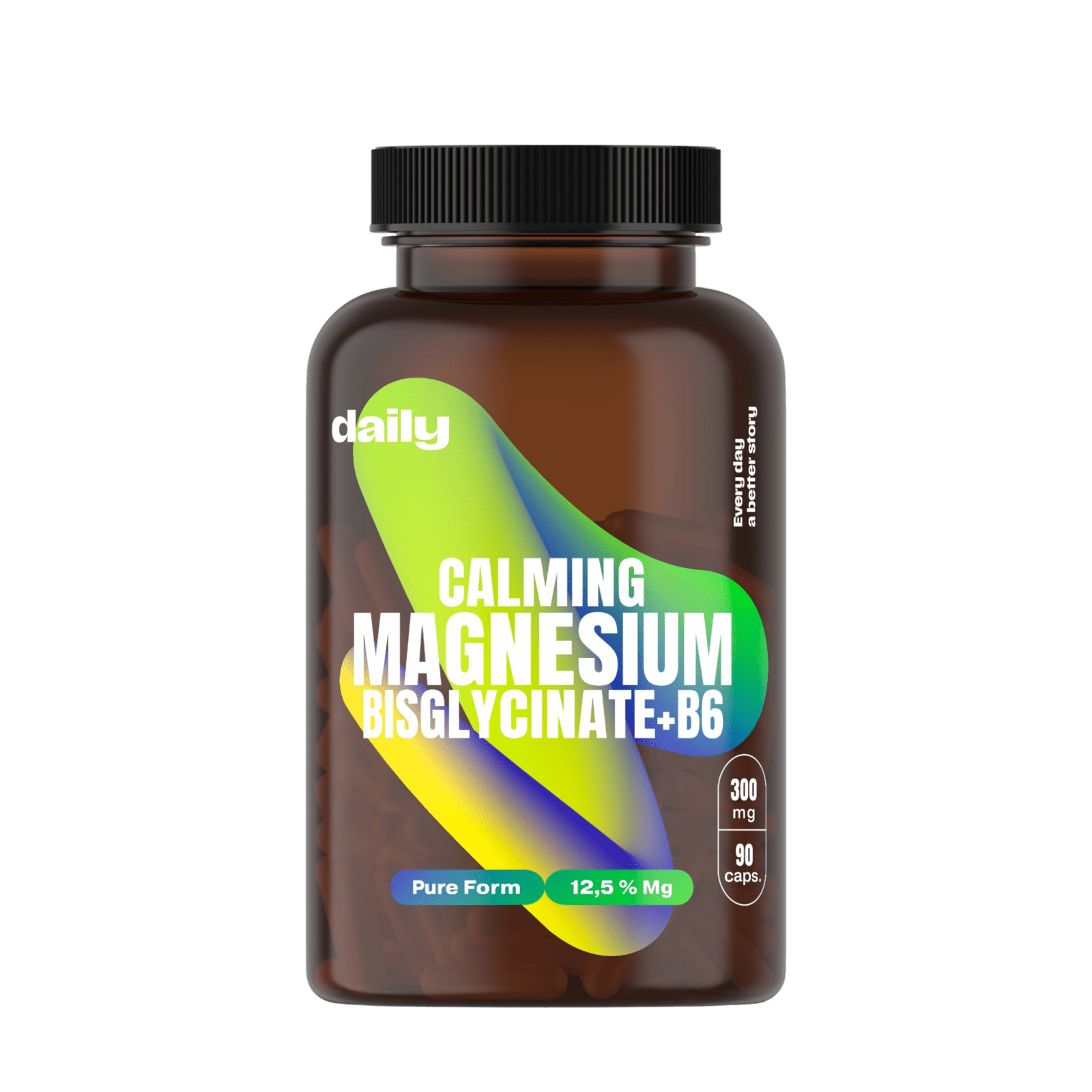 DAILY Calming Magnesium Bisglycinate + B6 90 kapslí