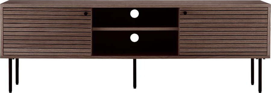 Hnědý TV stolek v dekoru dubu 40x50x150 cm Kyoto – House Nordic