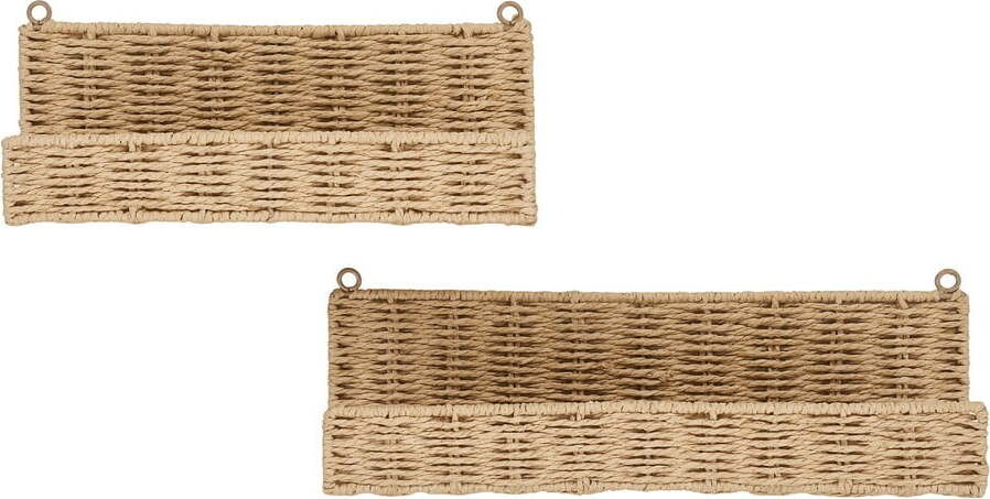 Police v sadě 2 ks v přírodní barvě 10 cm Treviso – House Nordic