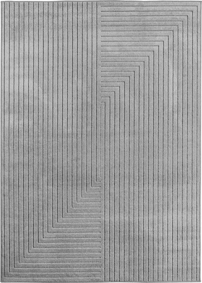 Šedý vnitřní a venkovní běhoun 80x250 cm Nova 1202 – Ayyildiz Carpets