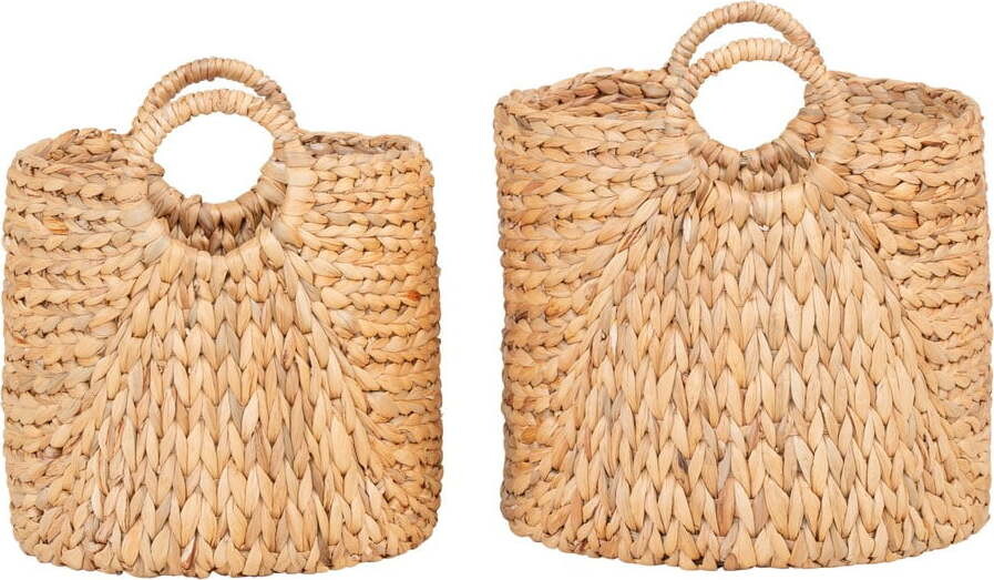 Košíky v sadě 2 ks z vodního hyacintu ø 35x37 cm Passo – House Nordic