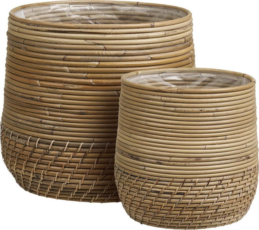 Ratanové košíky v sadě 2 ks ø 39x35 cm Moro – House Nordic