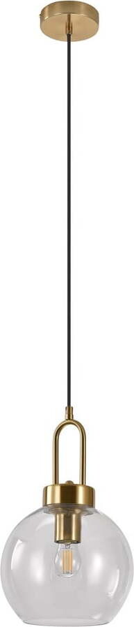 Závěsné svítidlo v mosazné barvě se skleněným stínidlem ø 20 cm Luton – House Nordic