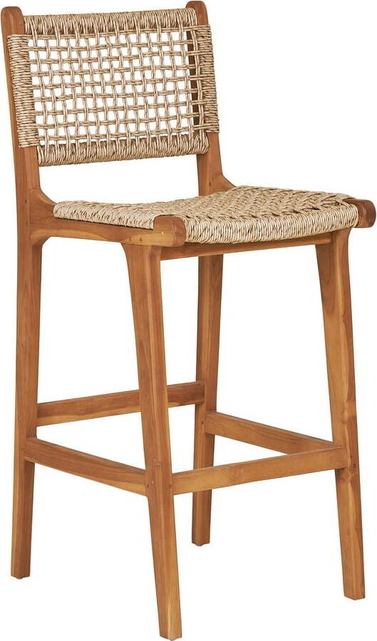 Barová židle z teakového dřeva v přírodní barvě (výška sedáku 60 cm) Derby – House Nordic