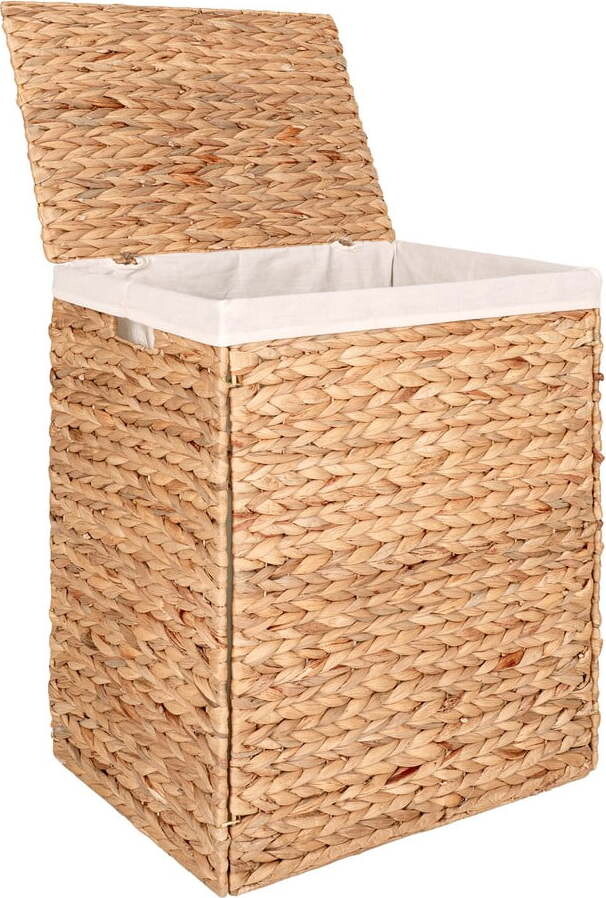 Koš na prádlo z vodního hyacintu v přírodní barvě Passo – House Nordic