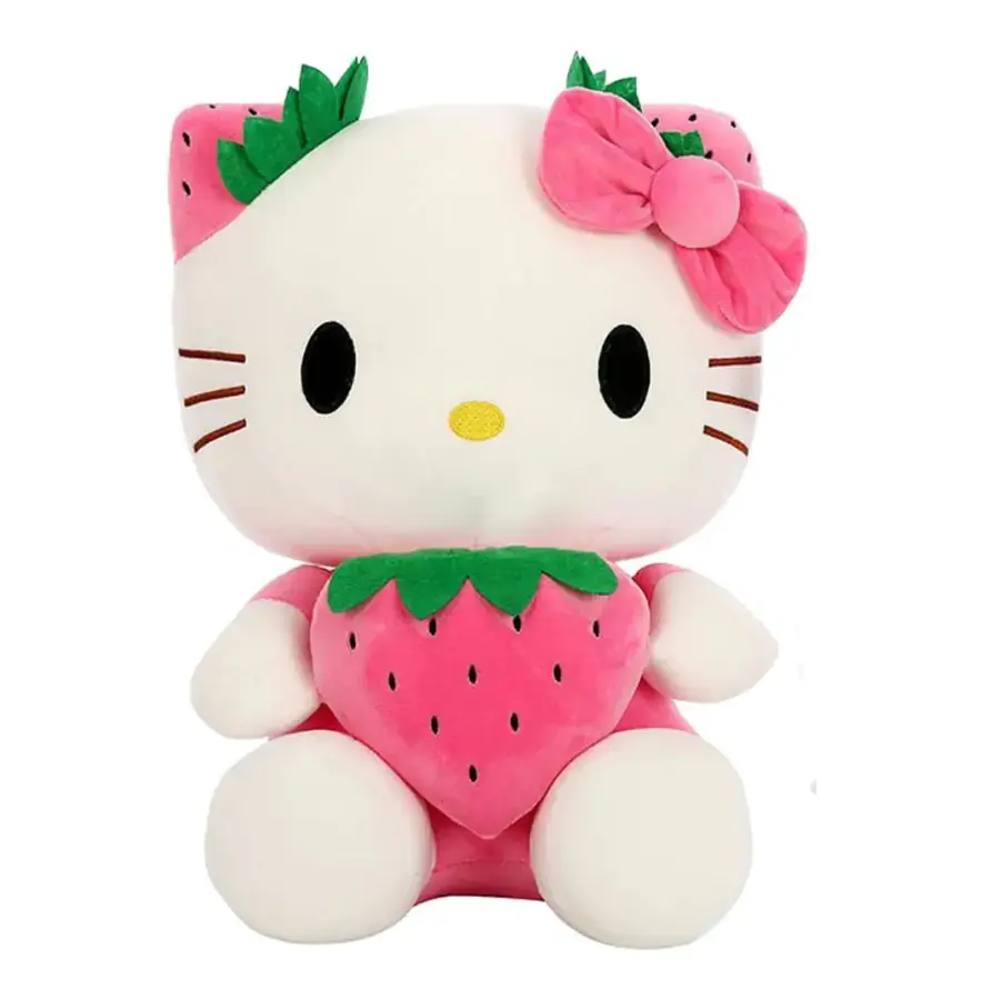 Plush Plyšová hračka Hello Kitty s jahůdkou PHBH2080