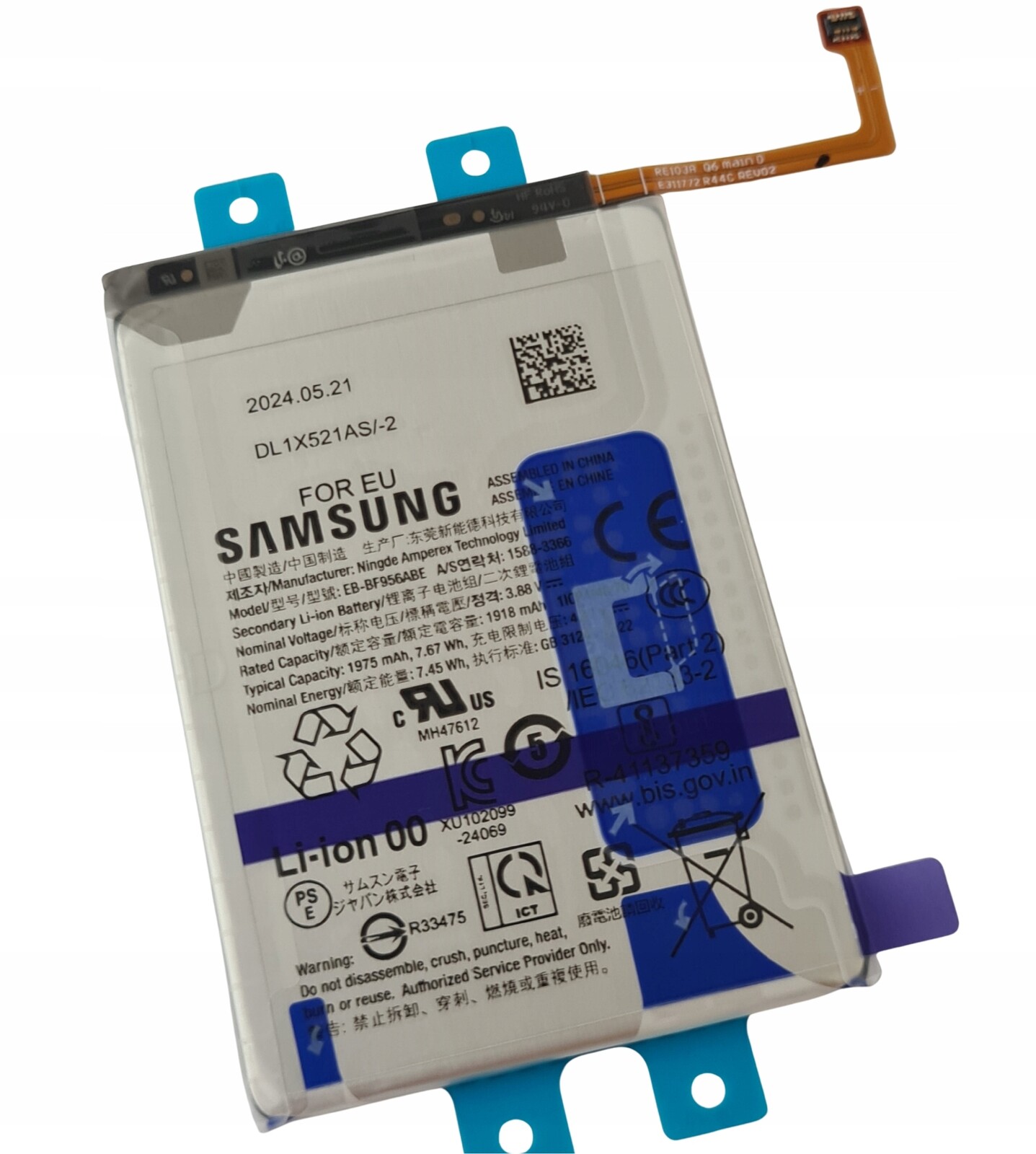 Org Nová originální baterie Main 1975 mAh Samsung Galaxy Z Fold6 (SM-F956)