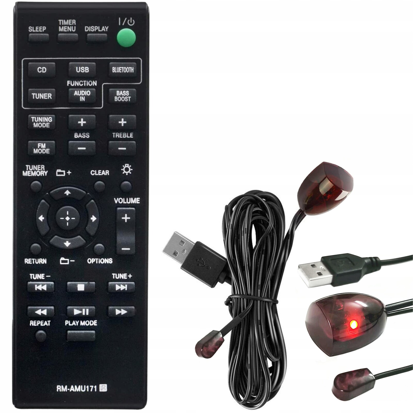 Dálkový Ovladač Pro Sony Audio Systém CMT-SBT300W CMT-SBT300WB HCD-SBT100 Ir Kabel