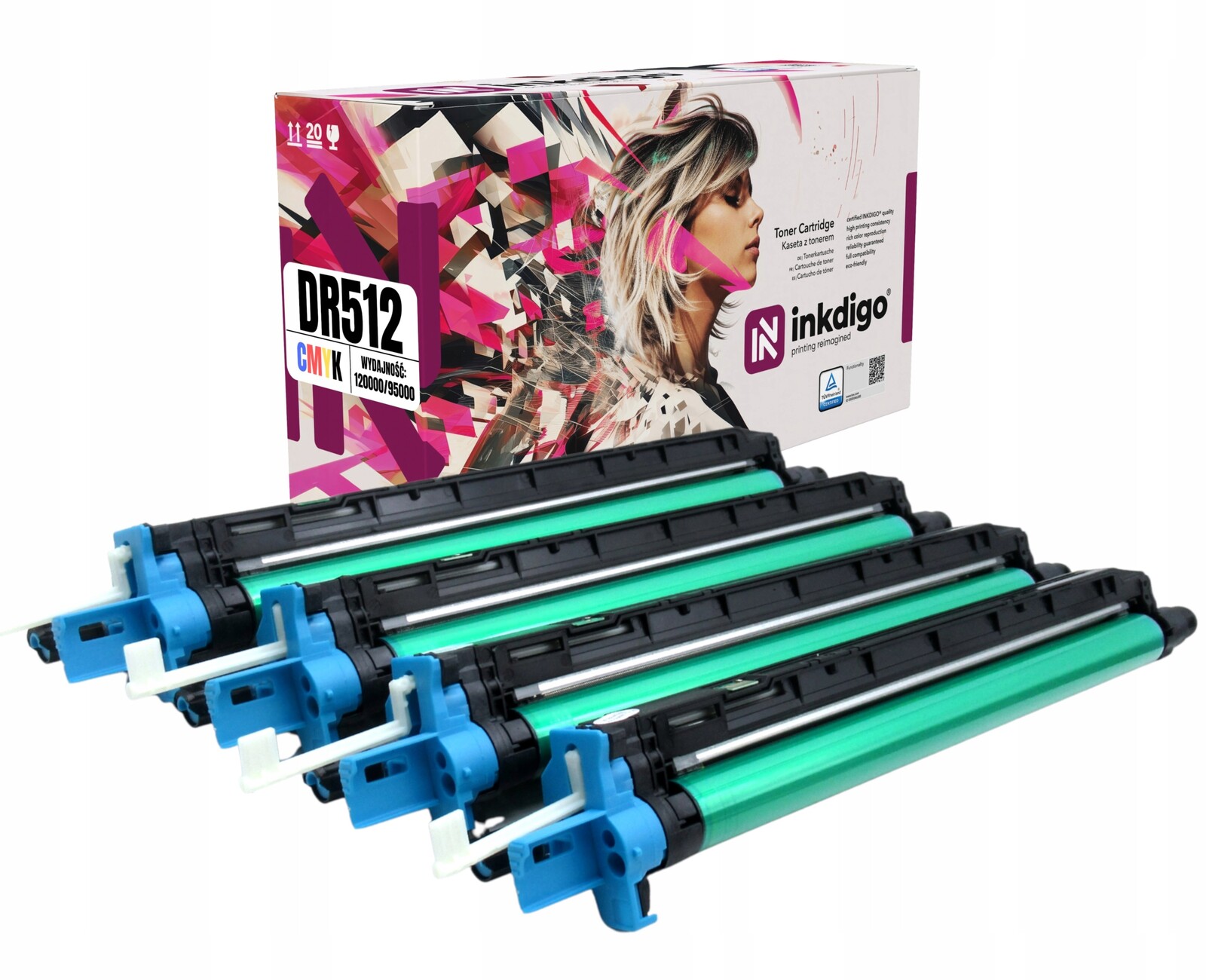 4x náhradní buben DR512 pro Minolta Bizhub c224 c284 c364