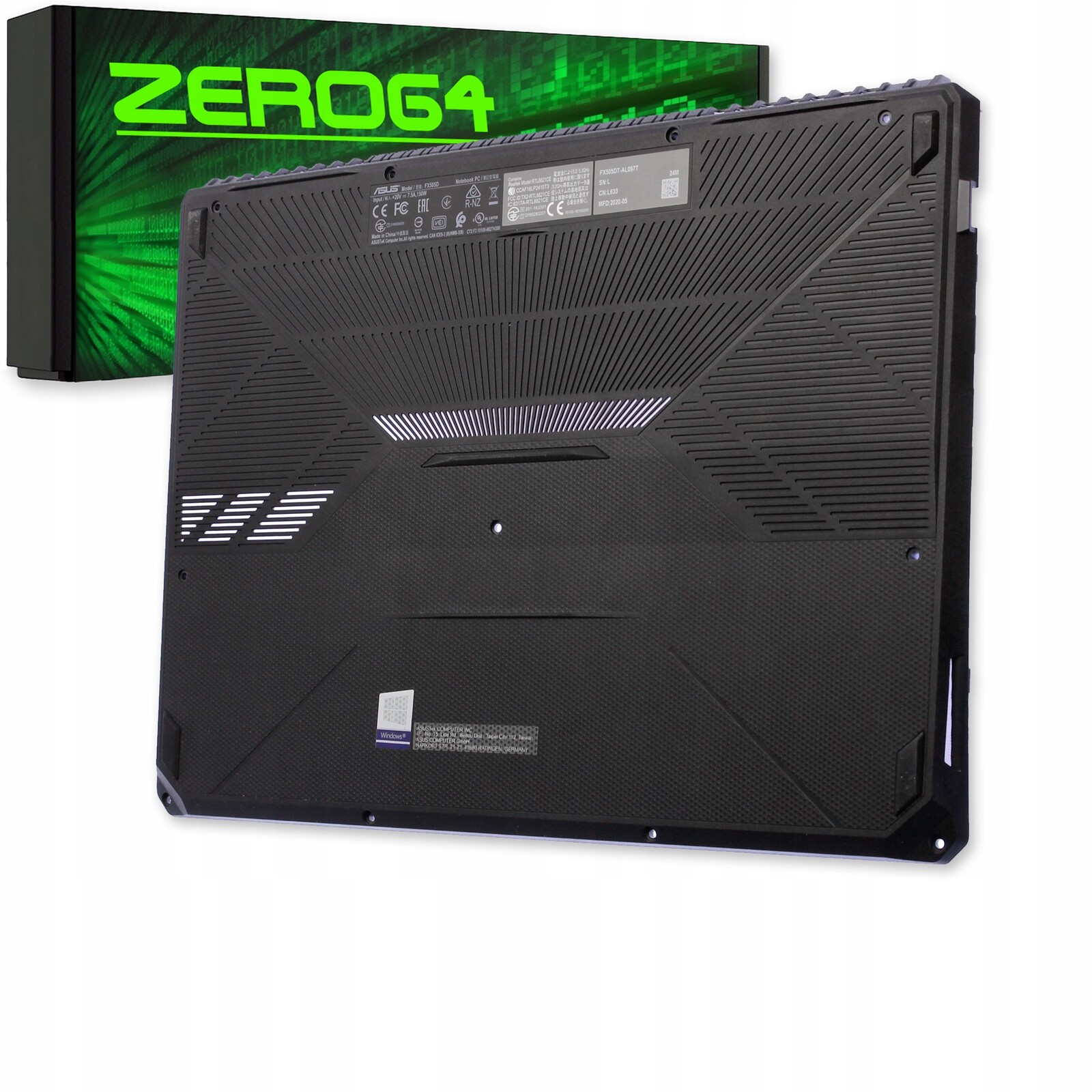 Spodní Kryt Pro Asus FX505 FX505DT FX505DU FX505DV FX505DY FX505GM FX505GU