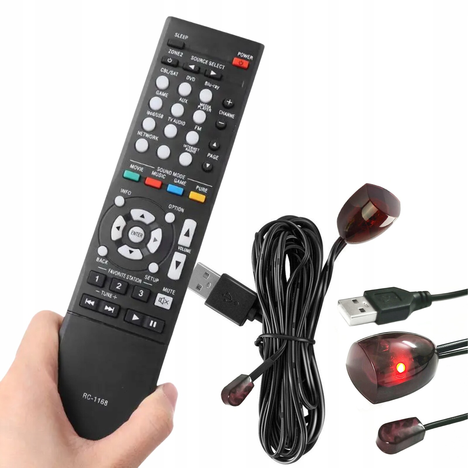Dálkové Ovládání RC-1168 Pro Denon AVR-1513 AVR-1612 AVR-1613 Kabel Ir