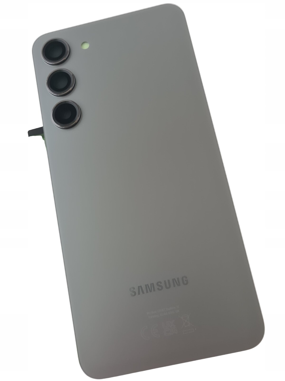 Org Klapka Originální zadní zadní kryt pro Samsung Galaxy S23+ Plus S916 šedá