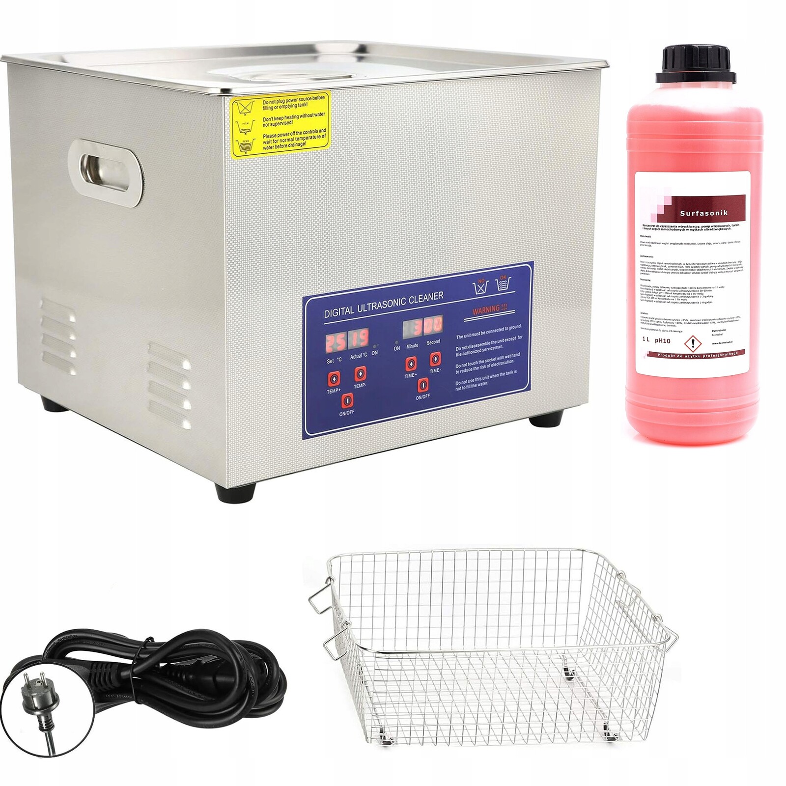 Ultrazvuková Myčka Na Vodu 15 L PS-60A 760 W Koncentrát Pro Mechanika