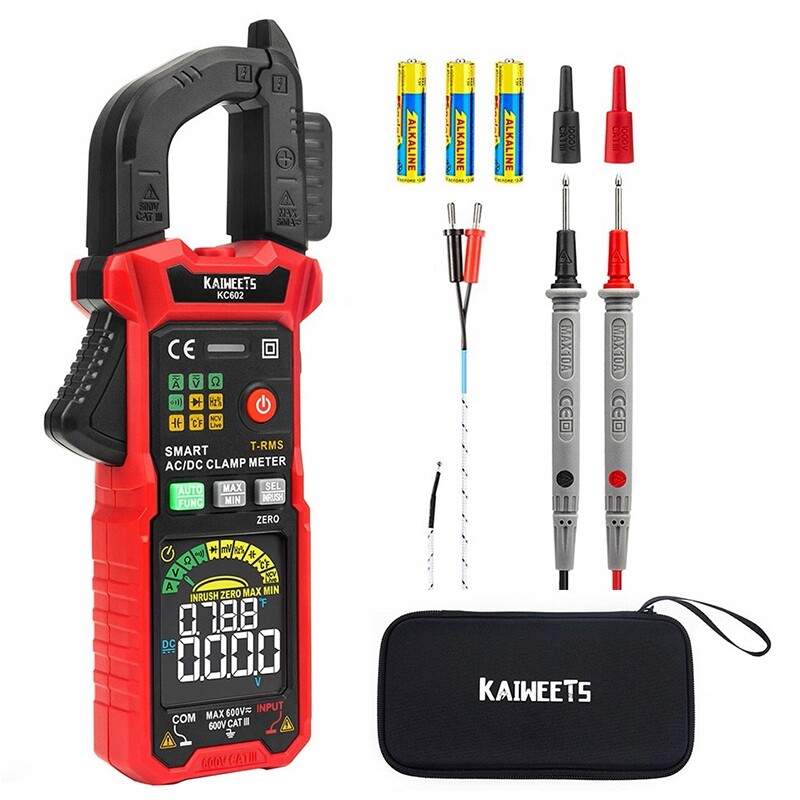 Inteligentní digitální klešťový měřič Kaiweets KC602