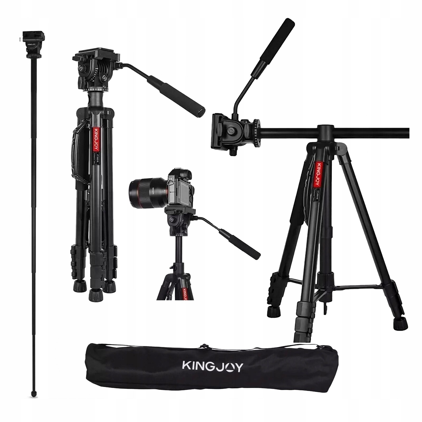 Tripod Fotografický Stativ Pro Fotoaparát Telefonu, Vysoký 4V1 178 CM