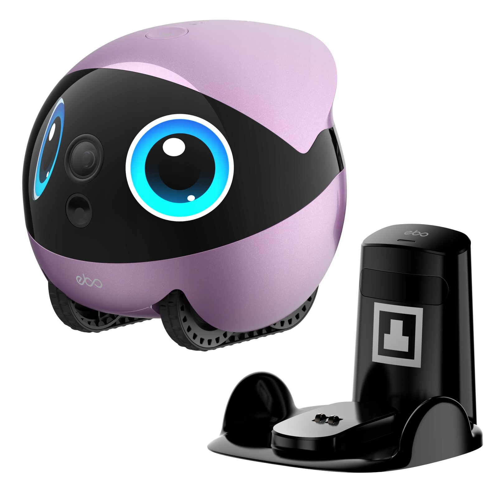 EnaBot Ebo Air 2 Plus domácí mobilní monitorovací robot Ai kamera purpurová