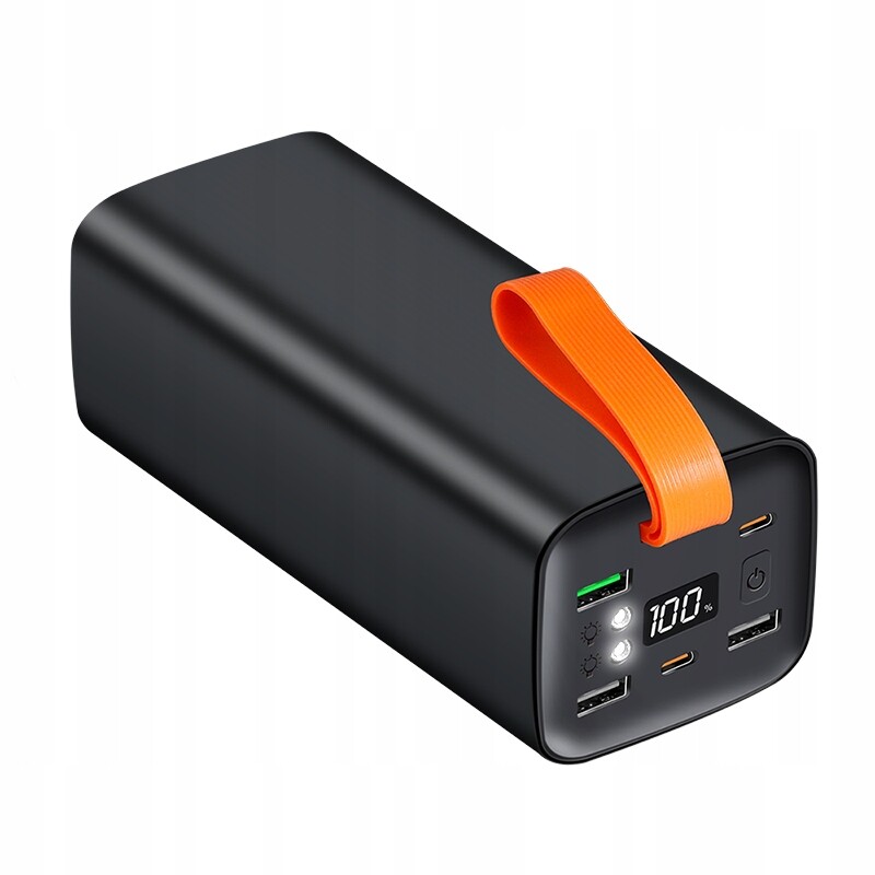Powerbanka 50000 mAh 100W Usb-c Pd 3.0 Qc 3.0 černá LogiLink LCD svítilna